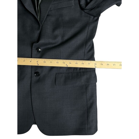 JOS A BANK 1905 Blazer Mens 38R Sport Coat Solid Gray Wool Suit Jacket Slim Fit - Picture 10 of 13